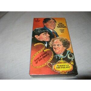 VHS Tape The Three Stooges 2 Comedy Films Larry Moe Shemp NEW SEALED